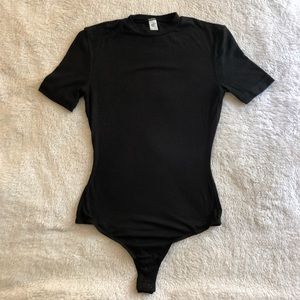 Ribbed black American Apparel body suit